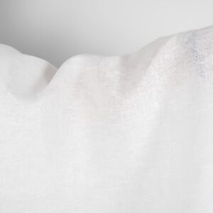 Off-white linen fabric in an openwork pattern product photo