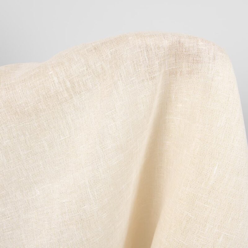 linen with PES yellow with lurex fabric, shiny