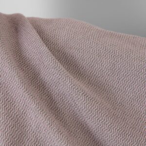 Linen cotton heavy fabric lilac and grey zigzag washed, heavy weight fabric
