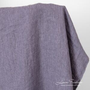 Lniana fioletowa tkanina satynowa, prana 5 linen violet satin fabric.