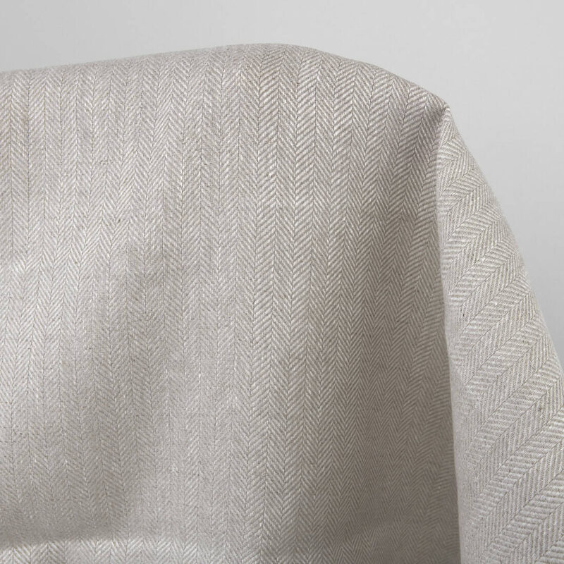 Beige linen fabric, mix of natural and white