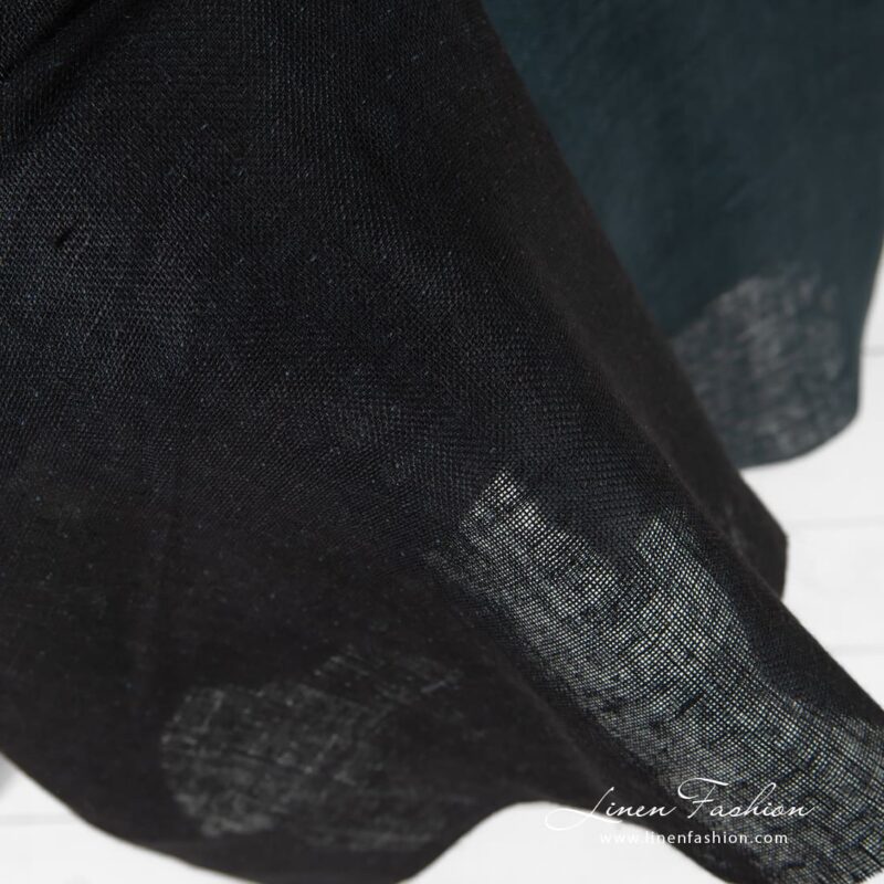 Double-sided, double-layered linen fabric