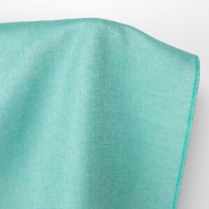 Tkanina lniana jasny turkusowo-zielony waflowa