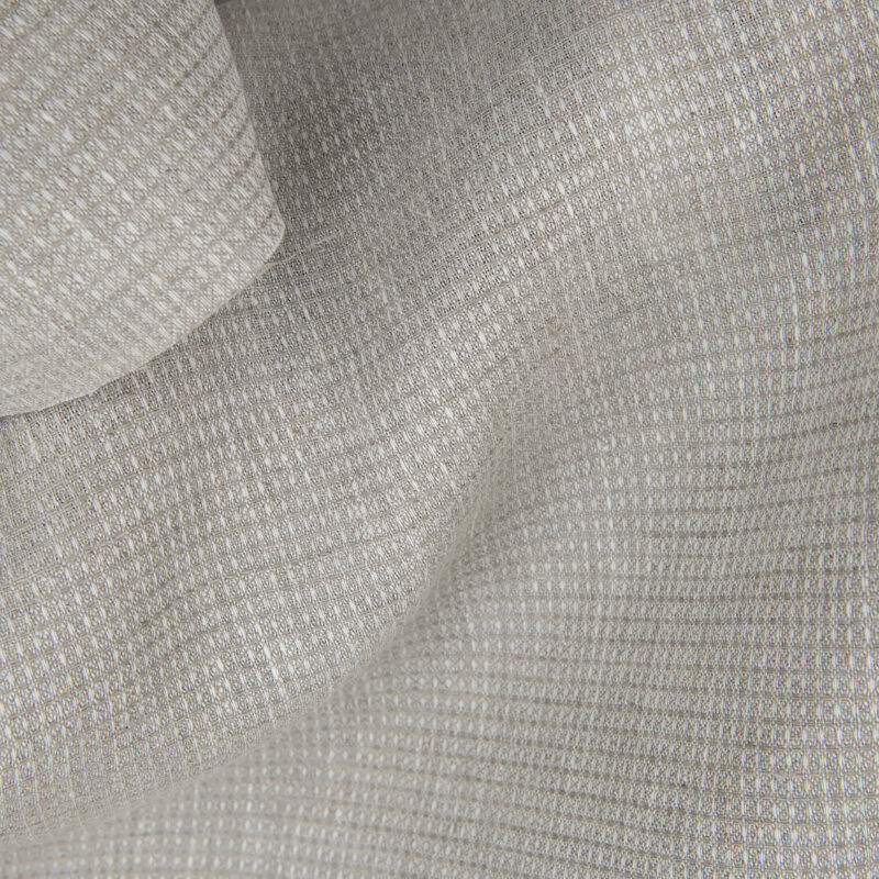 Grey linen fabric in a small checks, create a waffle pattern look