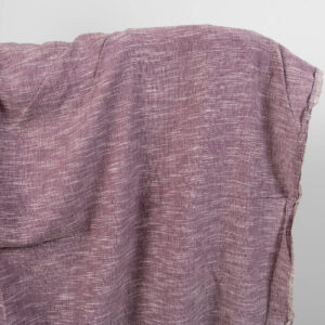 Prana tkanina fioletowy melanż 5 linen cotton purple washed fabric