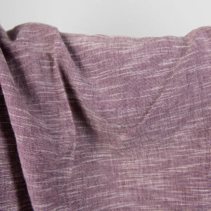 Prana tkanina fioletowy melanż 7 linen cotton purple washed fabric, iregular stripes