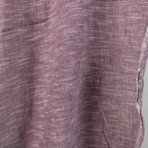 Prana tkanina fioletowy melanż 8 linen cotton purple washed fabric, iregular
