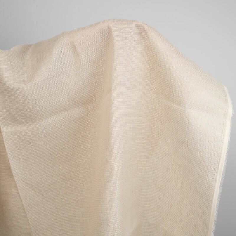 linen wool fabric in sand color
