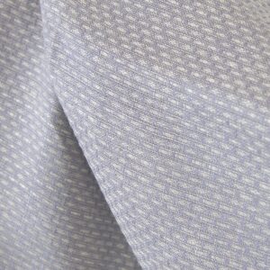 Len z wełną fioletowy i biały drobny wzorek