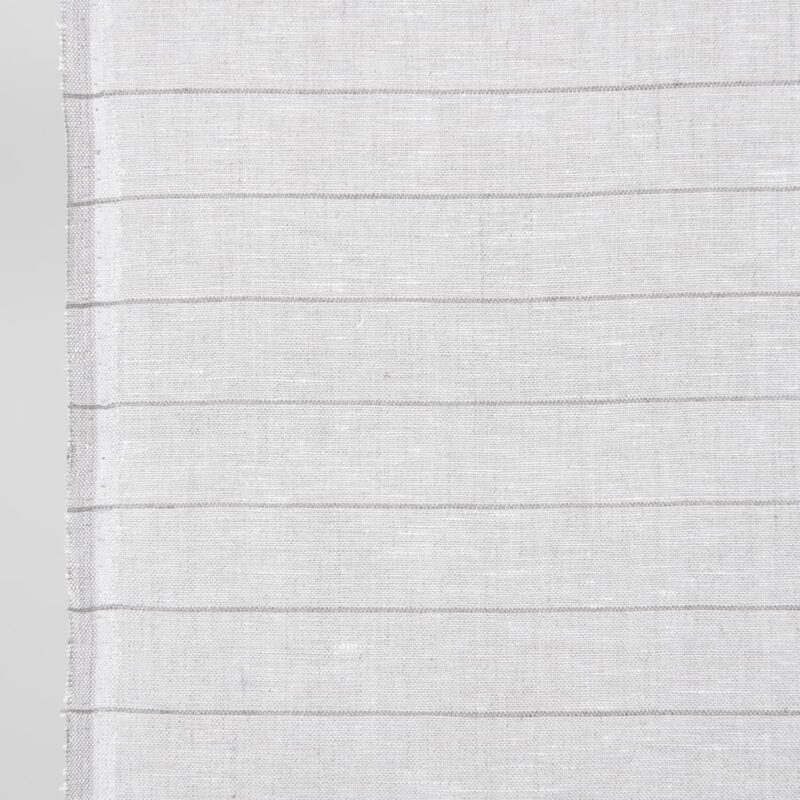 linen towel fabric beige blue, half beige