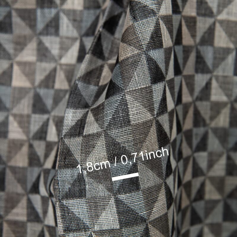 Linen fabric jacquard triangle pattern measurements