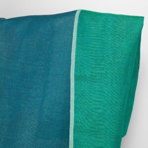 Tkanina lniana dwustronna niebieska i chłodna zieleń