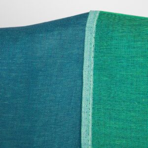 Tkanina lniana dwustronna niebieska i chłodna zieleń