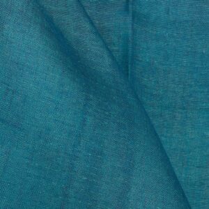 Tkanina lniana dwustronna niebieska i chłodna zieleń