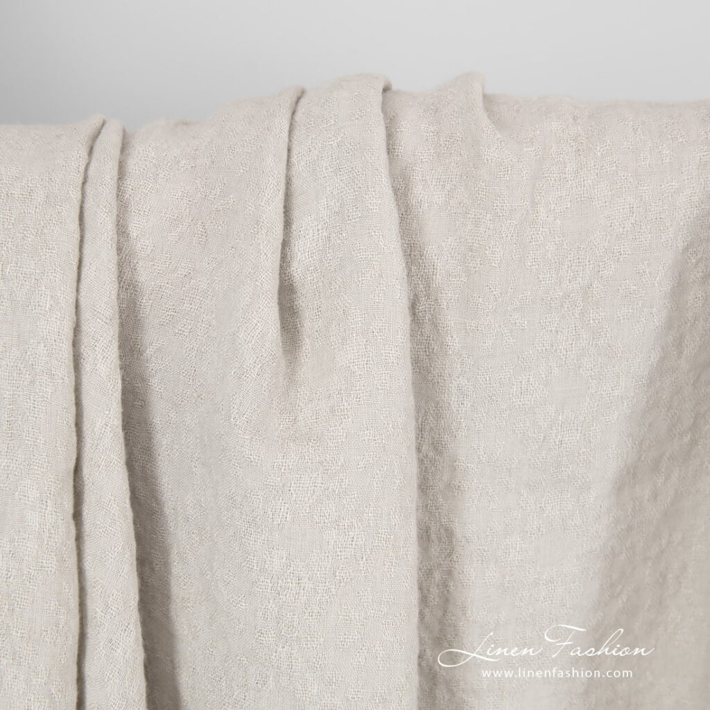 linen wool jacquard fabric.