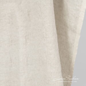 linen wool jacquard fabric, flower motif.