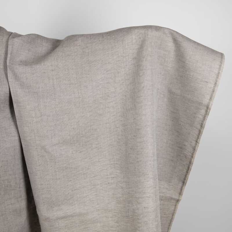 Linen fabric grey-brown and anthracite