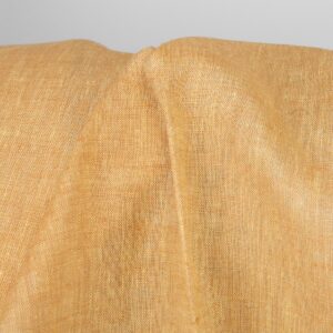 Tkanina lniana jasnożółty i gliniany melanż