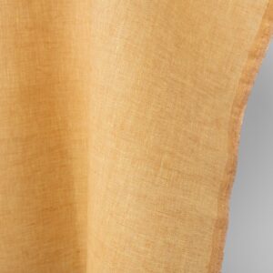 Tkanina lniana jasnożółty i gliniany melanż