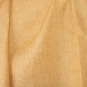 Tkanina lniana jasnożółty i gliniany melanż