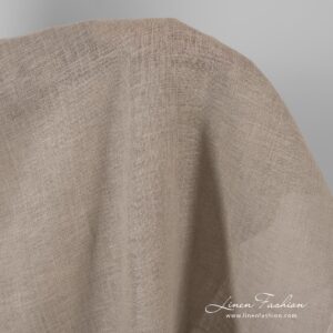 Linen fabric in natural color