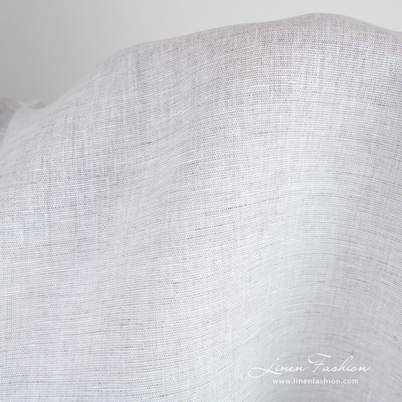Off-white 100% linen fabric