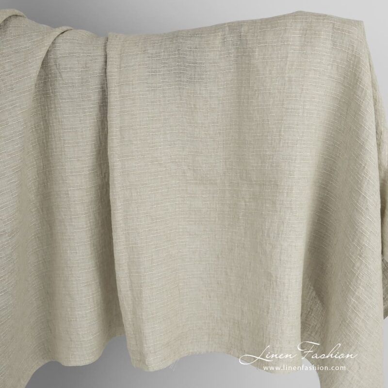 Light brown linen fabric