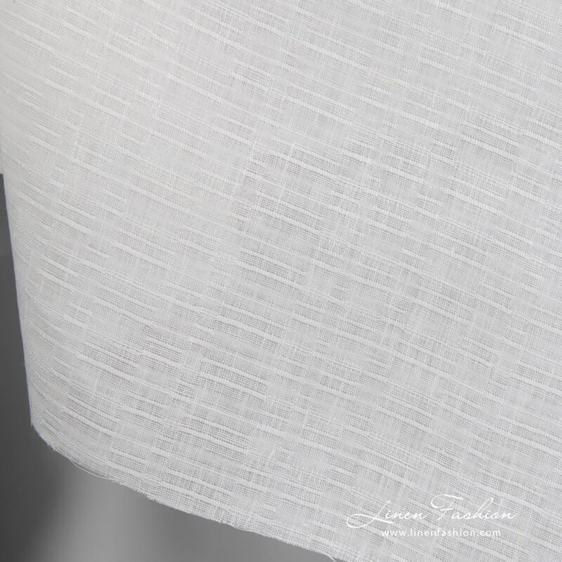 Off white dyed linen fabric.