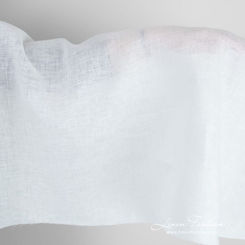 White linen fabric in stylized rhombus