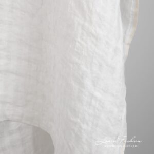 Off-white linen fabric, perfect for tablecloths, curtains