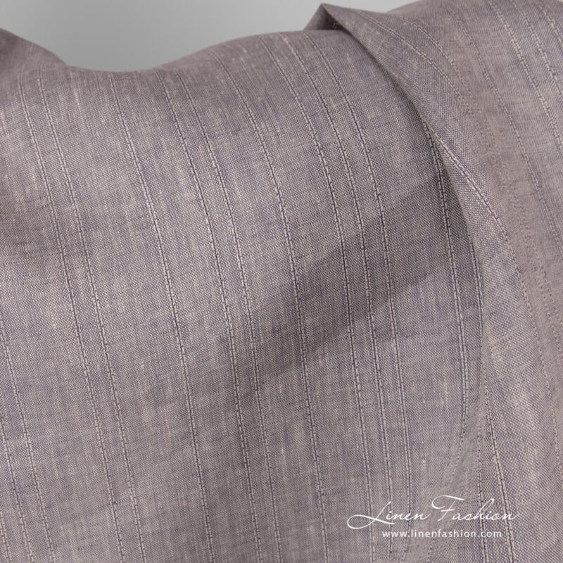 Brownish violet dyed linen fabric.