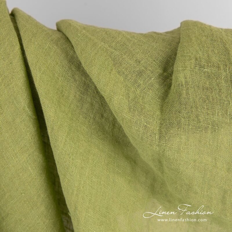 Transparent linen fabric in plain weave