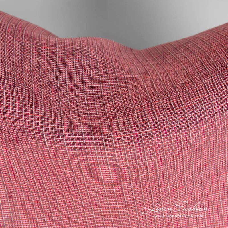 Rose linen gauze fabric