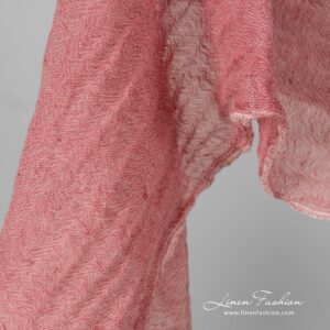 Washed peony pink fabric.