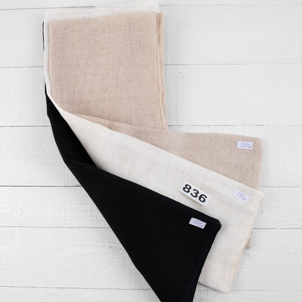 Linen Fabric Cuts, Set No. 836