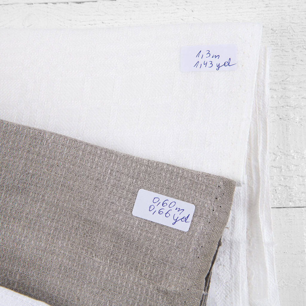 Zestaw tkanin nr 844 4 Linen Fabric Cuts, Set No. 844