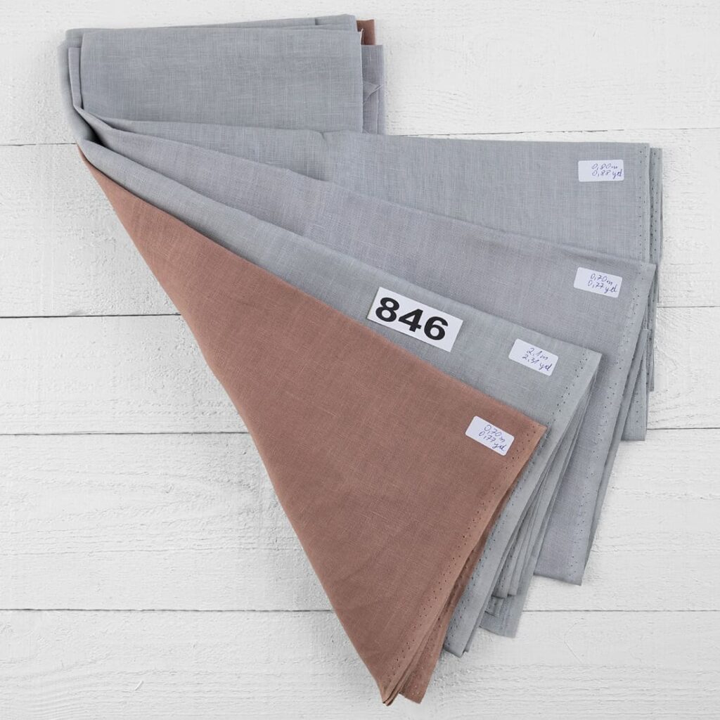 Linen Fabric Cuts, Set No. 846