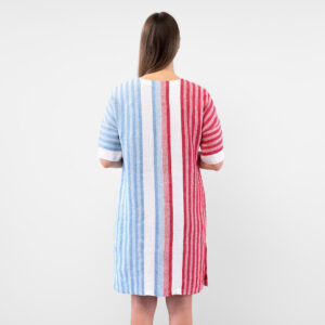 RENE Sukienka niebiesko-czerwona