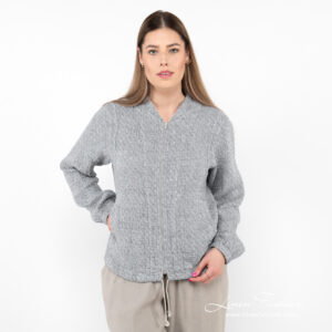 linen bomber jacket washed.