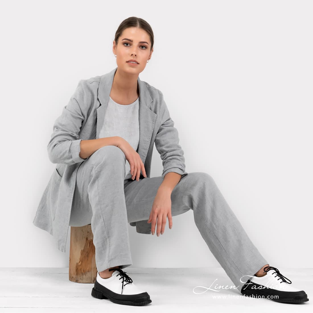 Grey dyed jacket VERONA.