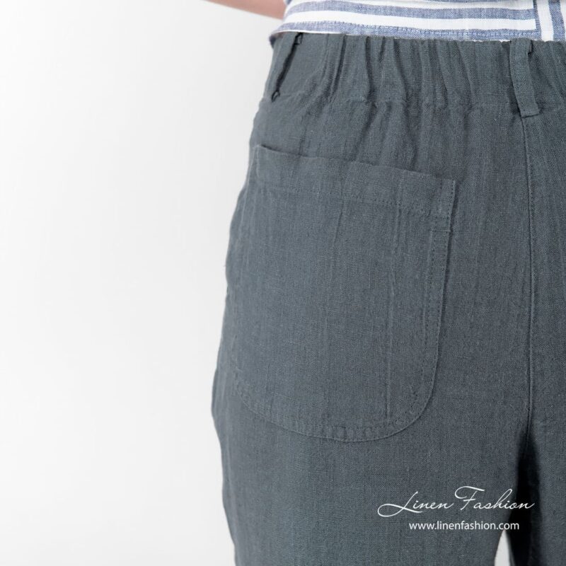 100% linen grey pants.