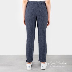 Poki blue linen pants.