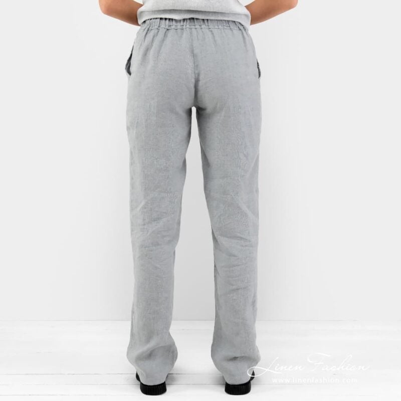 Grey 100% linen pants.