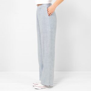 Light greyish-blue Linen Pants, with pockets