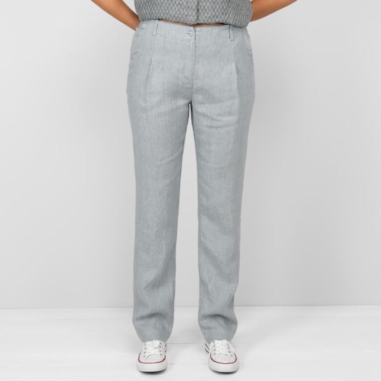 light grey linen pants
