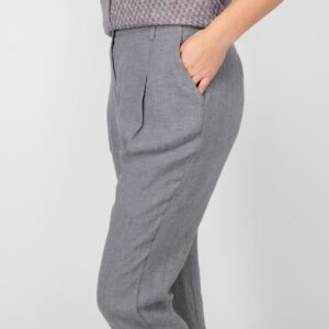 dark grey linen pants with pockets