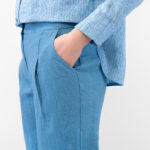 DORIS Spodnie niebieskie