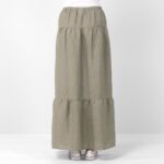 NELY Spódnica szaro-zielona