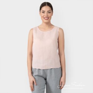 TATU rosy linen blouse