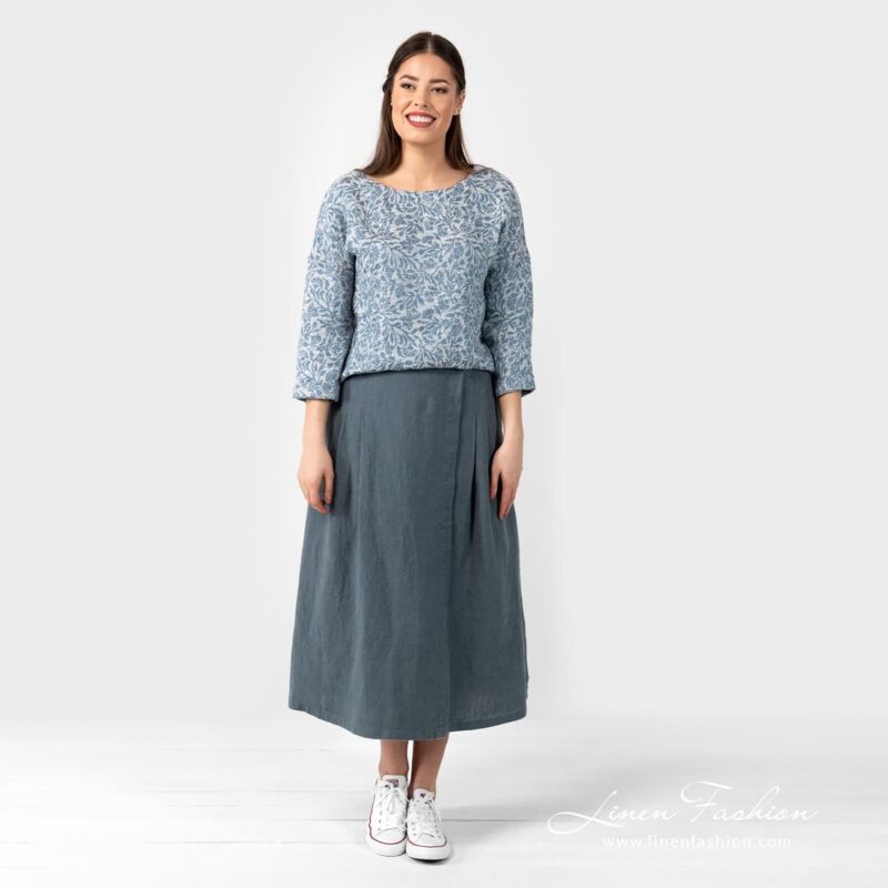 BLUET linen cotton blouse full size